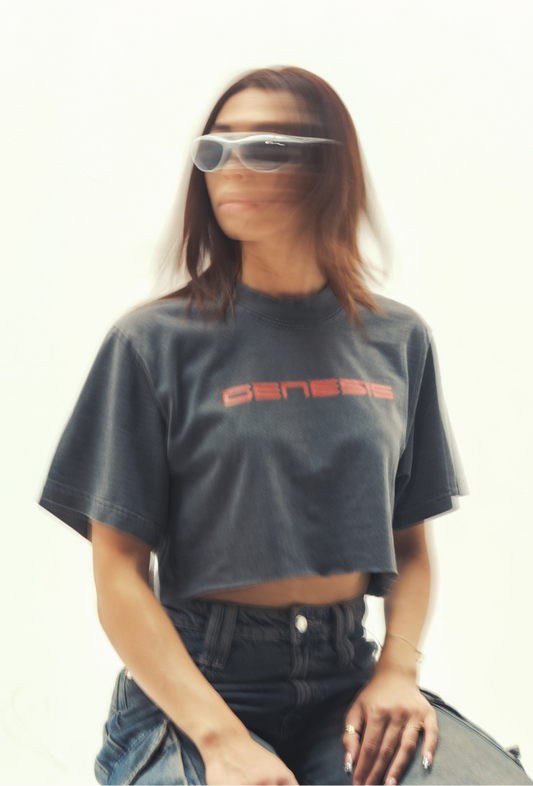 RED RACER CROP TEE