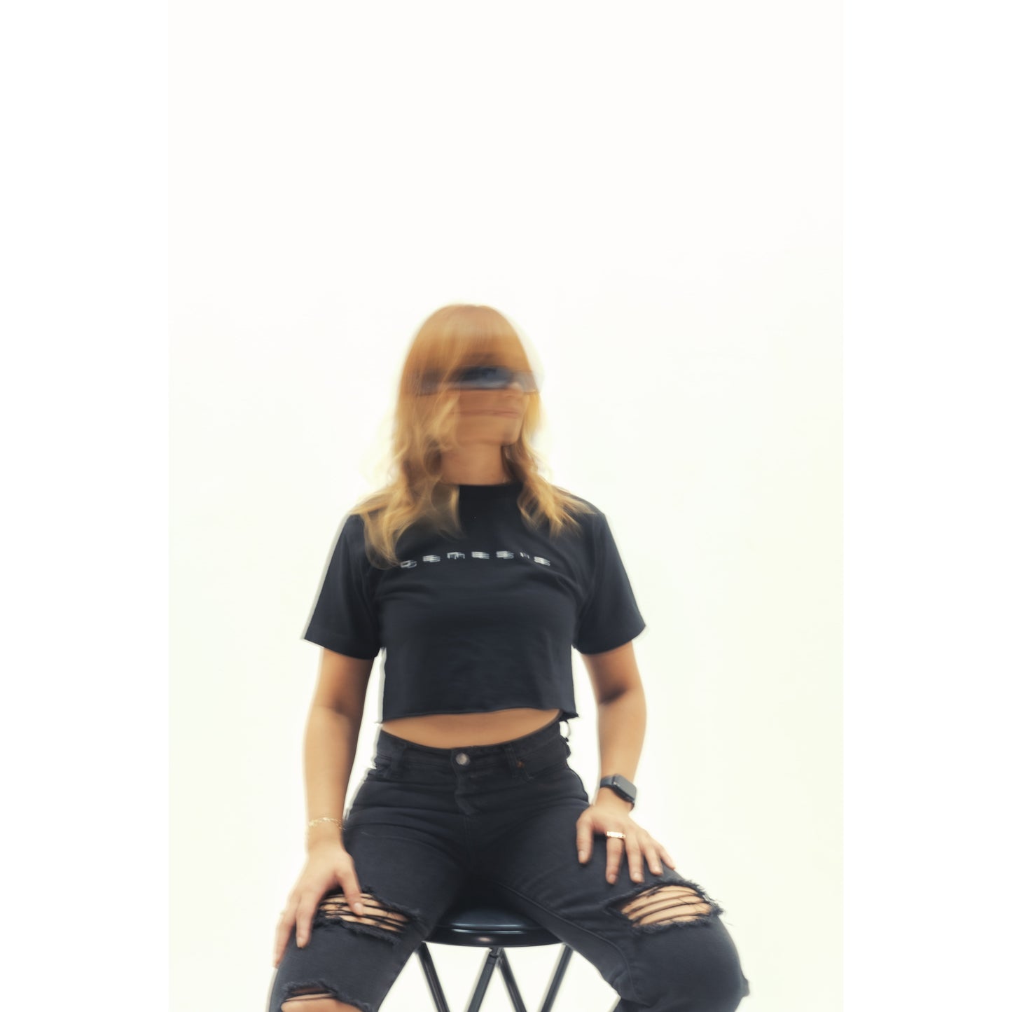 NOIR RACER CROP TEE